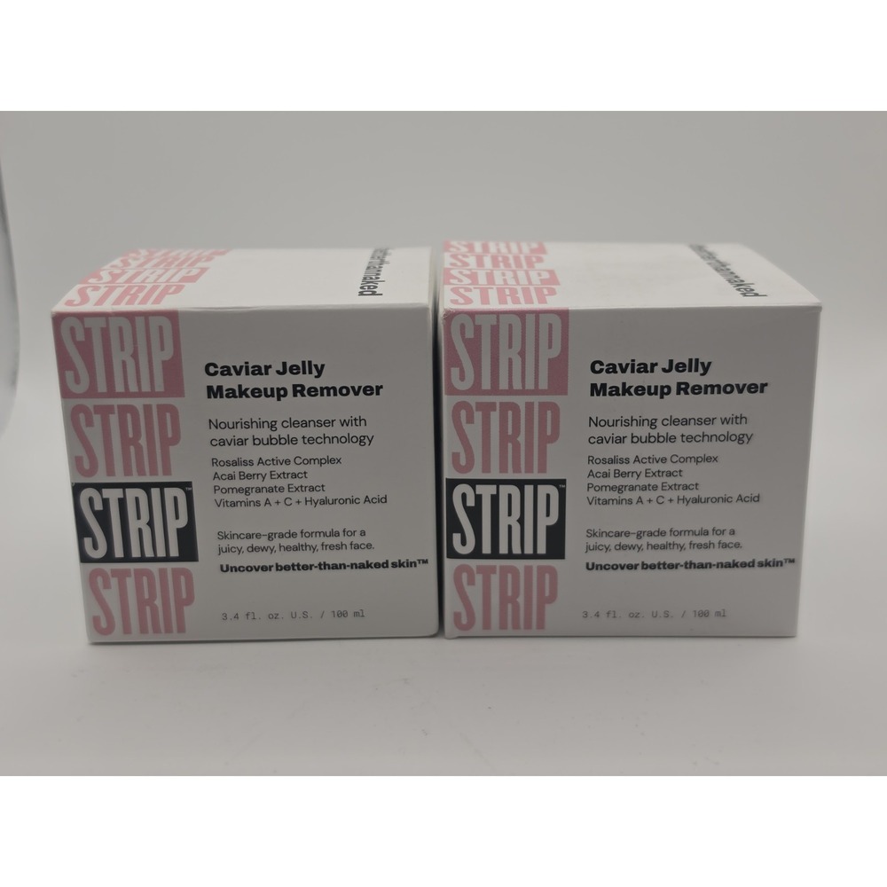 2 Boxes Strip Makeup Caviar Jelly Makeup Remover Cleanser 3.4 fl oz Each